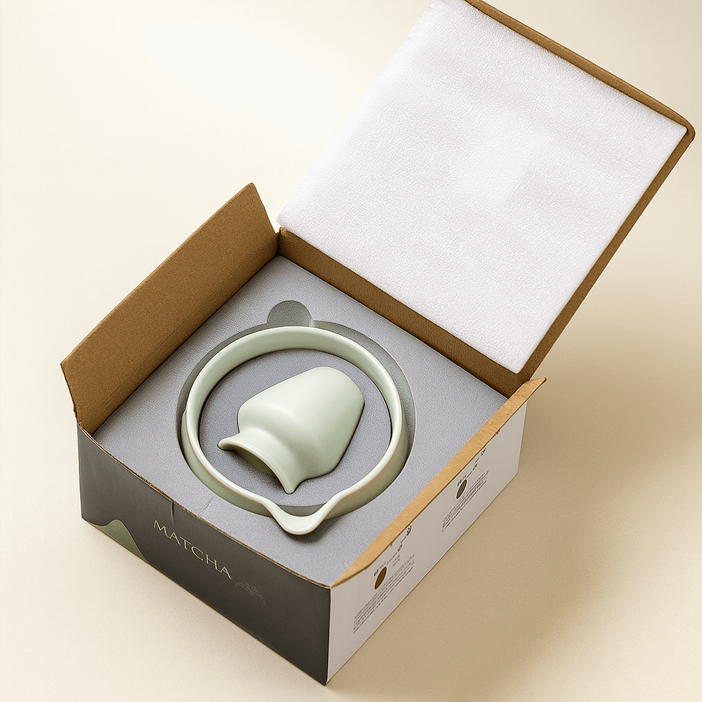 TH® | Kit matcha 2 pièces bol verseur et support fouet en céramique