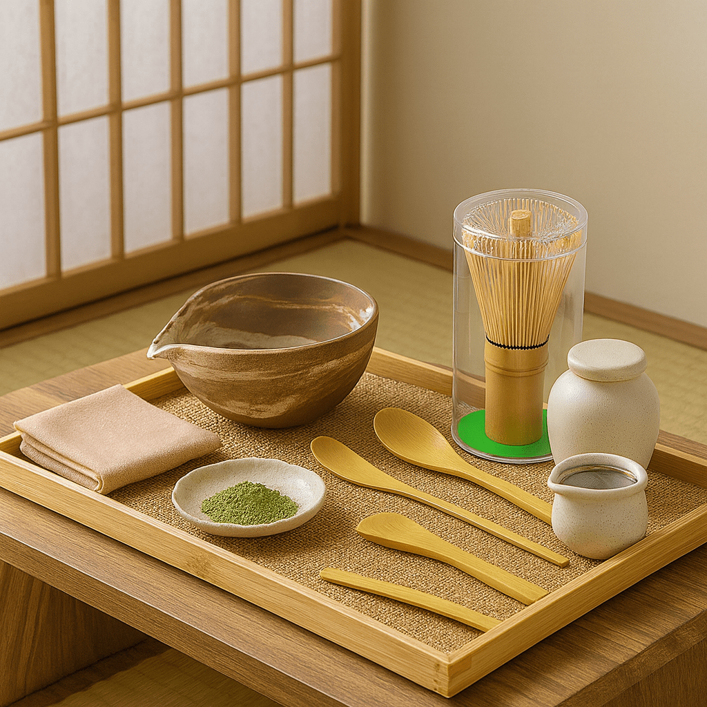 TH® | Kit matcha japonais bol goutte en céramique et fouet bambou