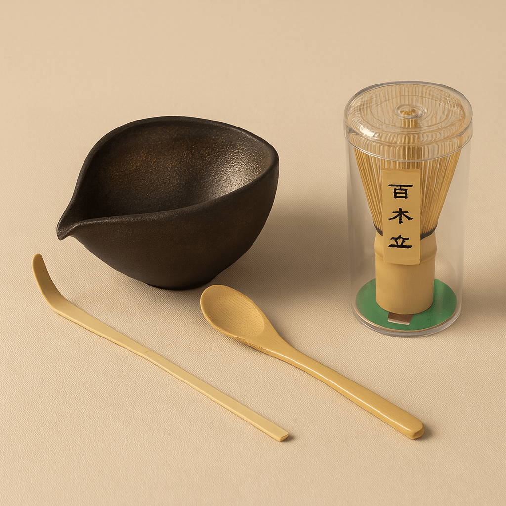 TH® | Kit matcha japonais bol goutte en céramique et fouet bambou 2