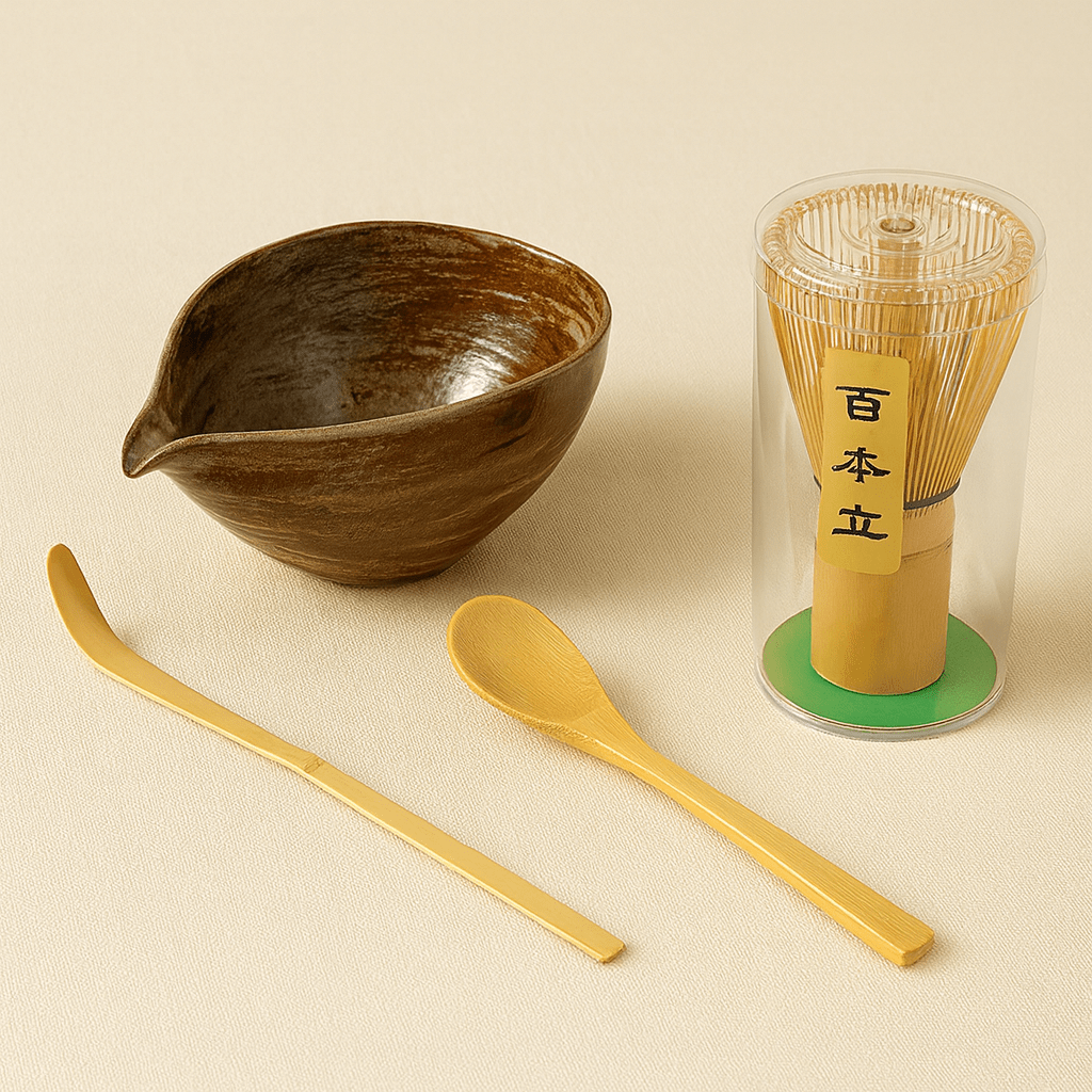 TH® | Kit matcha japonais bol goutte en céramique et fouet bambou 4