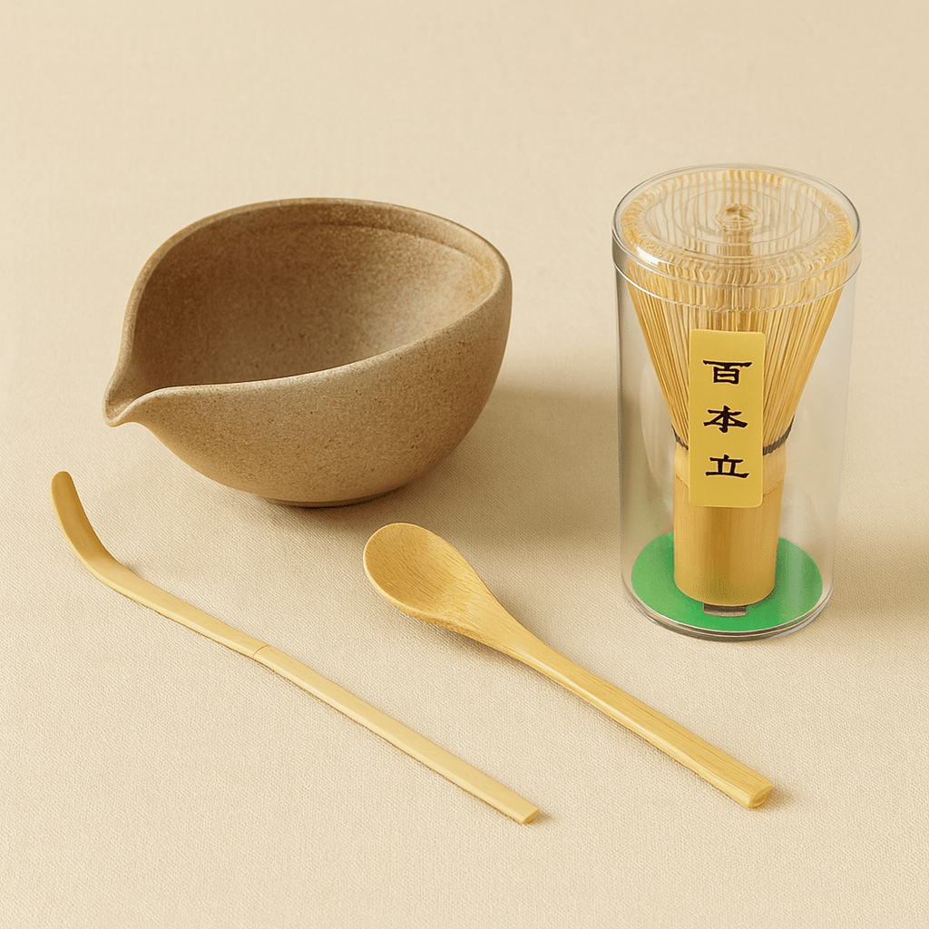 TH® | Kit matcha japonais bol goutte en céramique et fouet bambou 5