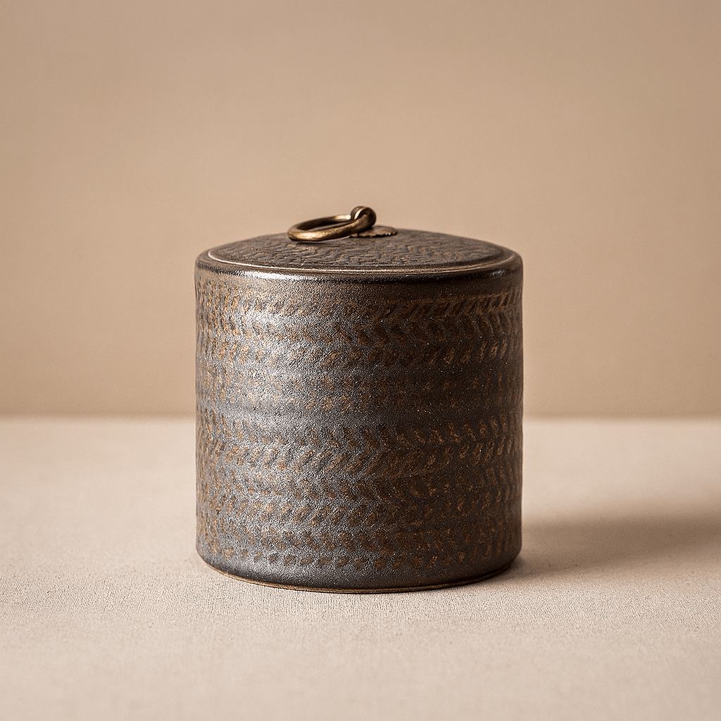 Théièrea | Boite à thé céramique motif tressé 350ml 350 ml