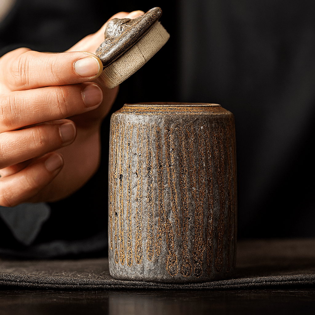 Théièrea | Boite à thé céramique rustique artisanale 200ml