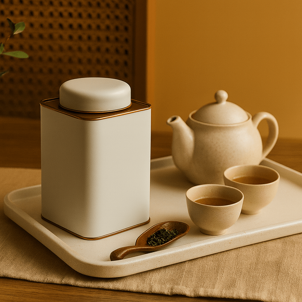 Théièrea | Boîte à thé métal design classique grande capacité 1L