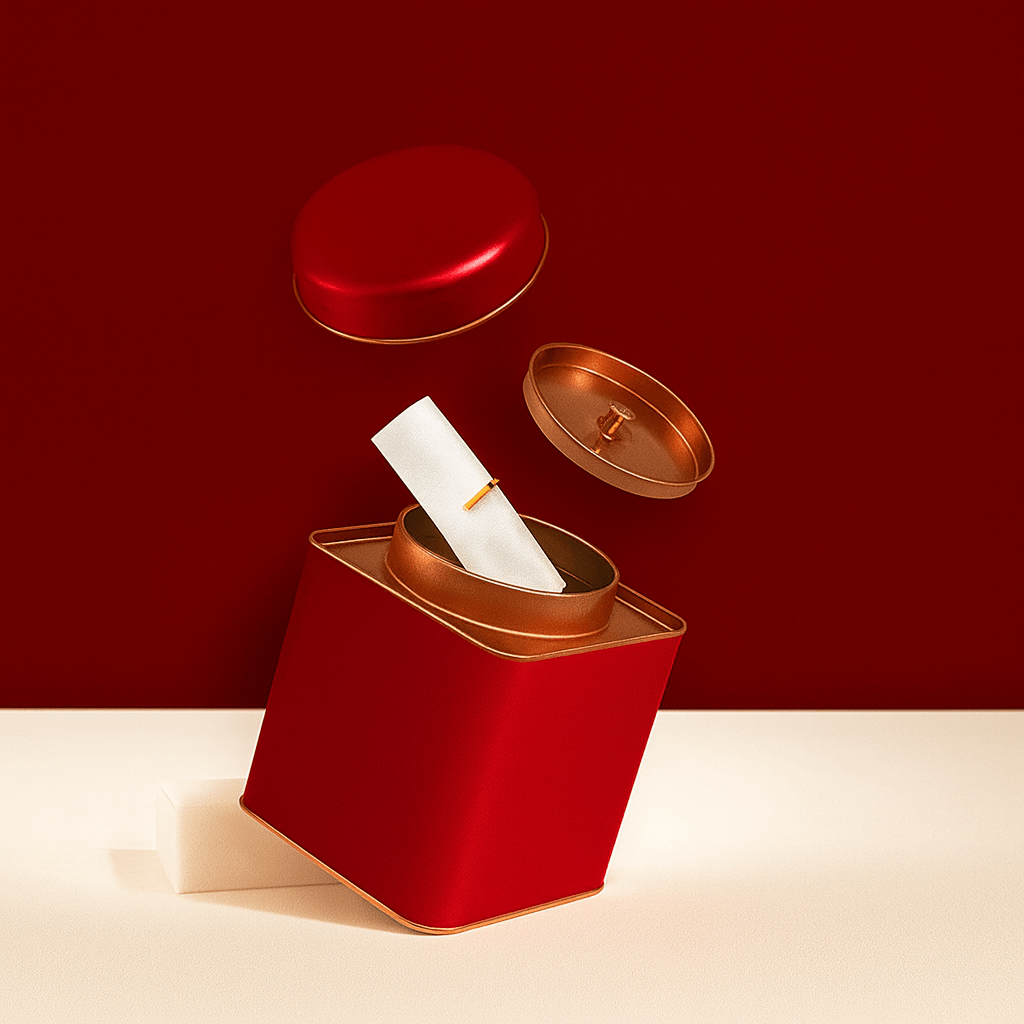Théièrea | Boîte à thé métal design classique grande capacité 1L