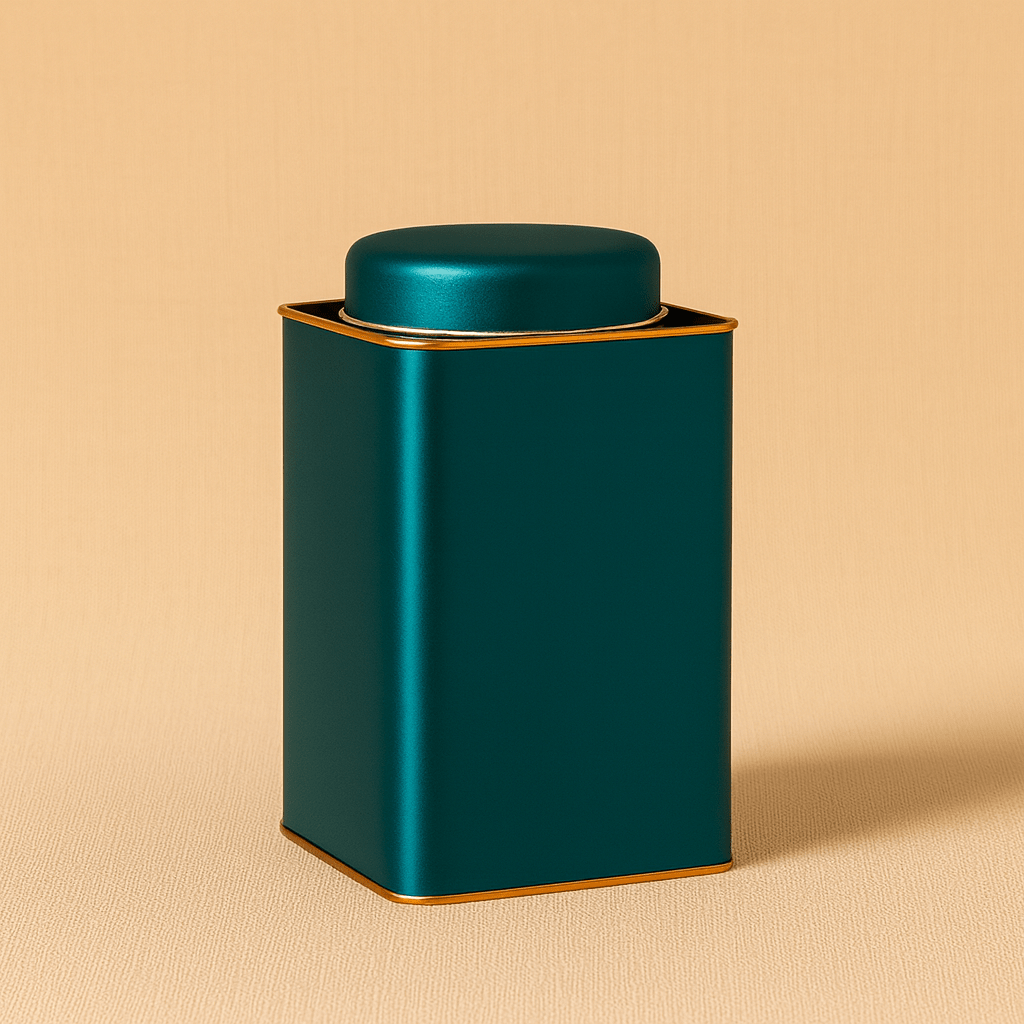Théièrea | Boîte à thé métal design classique grande capacité 1L Vert