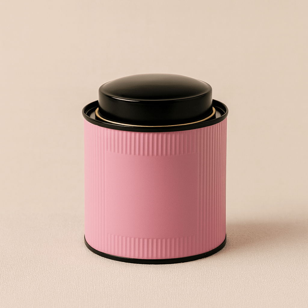 Théièrea | Boîte à thé métallique étanche avec double couvercle Rose