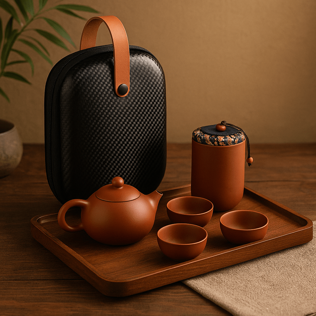 Théièrea | Chayun — Service à thé chinois portable en sable violet 160ml