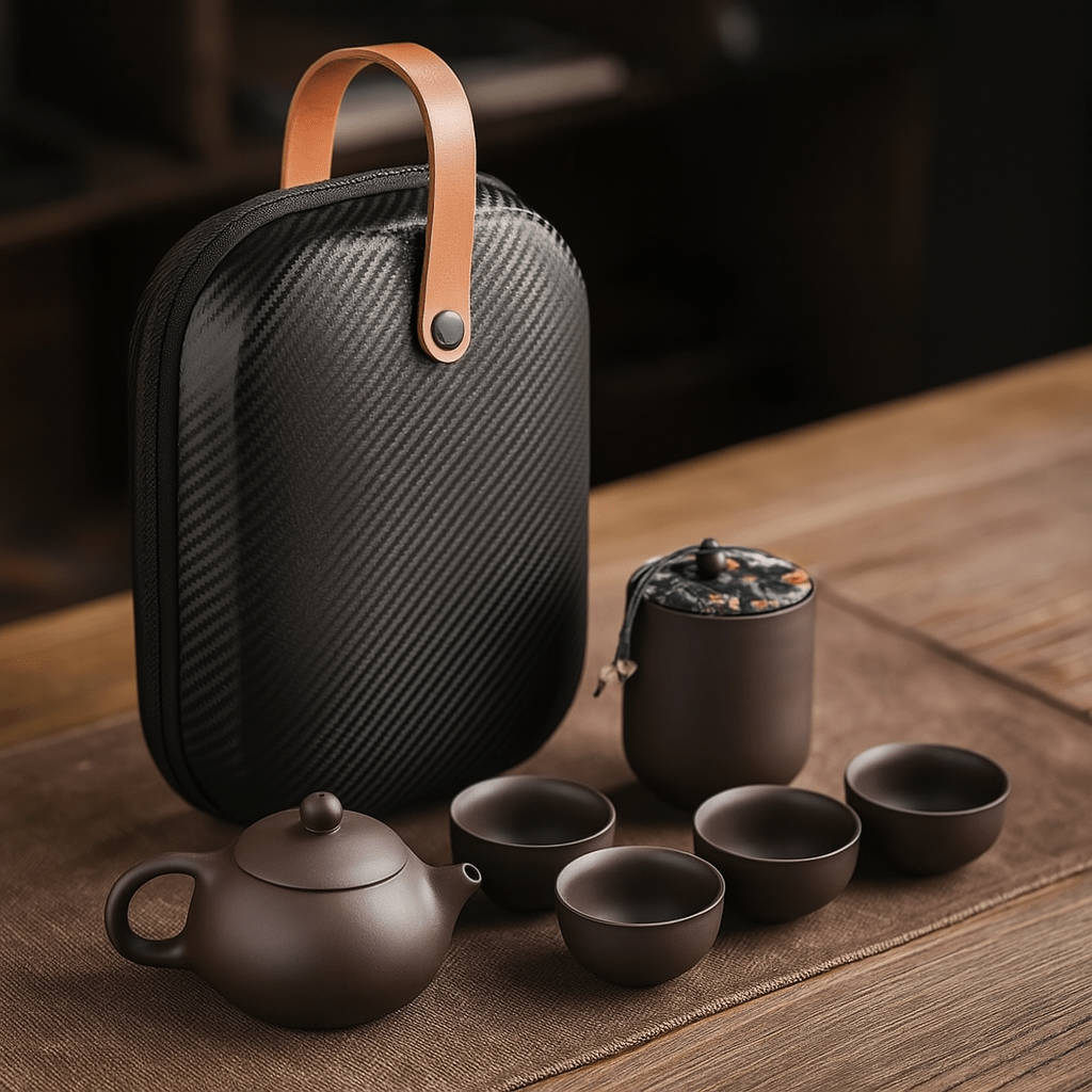 Théièrea | Chayun — Service à thé chinois portable en sable violet 160ml