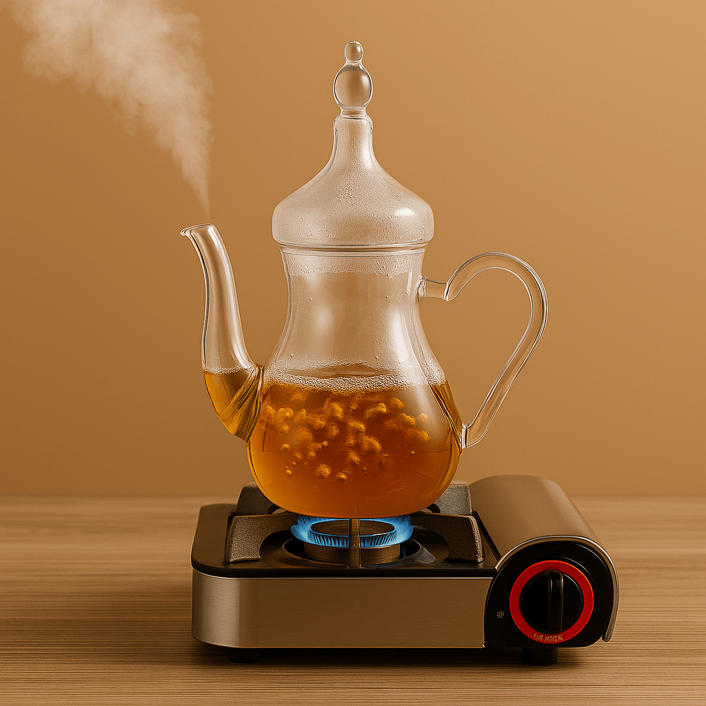 Théièrea | Dahlia — Théière marocaine en verre borosilicate 1L 1000 ml
