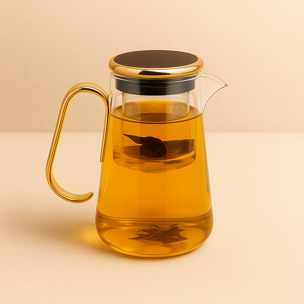 Théièrea | Évanesce — Théière en verre avec infuseur 700ml Blanc