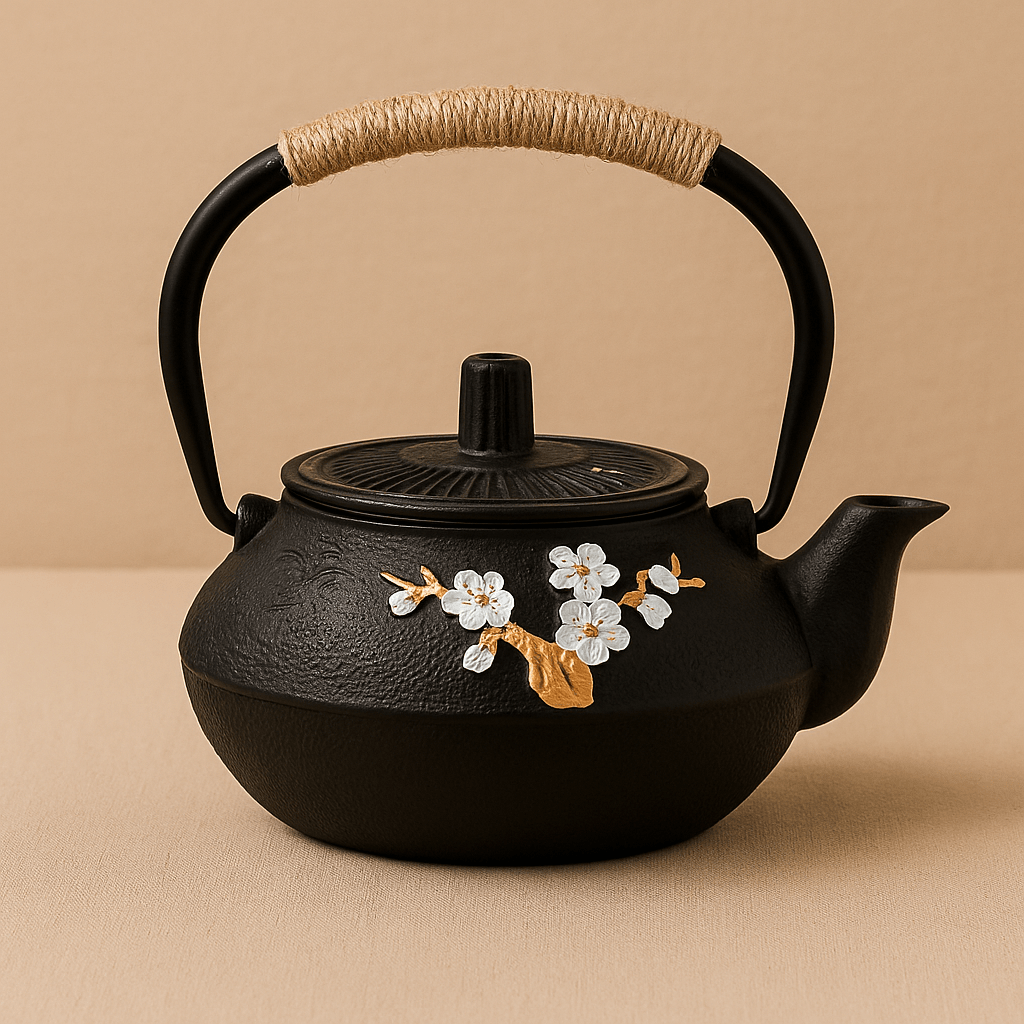 Théièrea | Haiku — Théière en fonte fleurie style japonais 600 ml