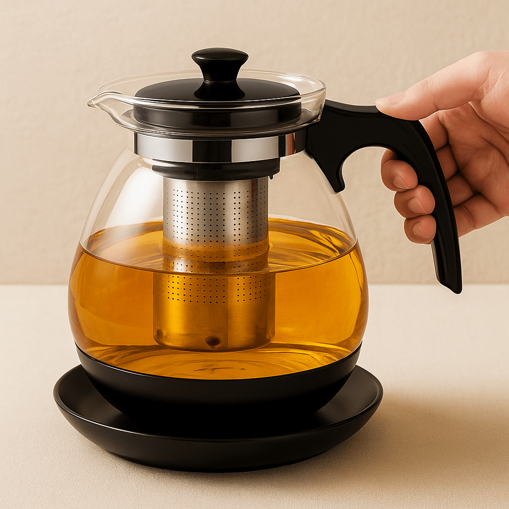 Théièrea | Halo — Théière en verre borosilicate avec infuseur