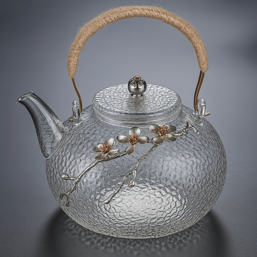 Théièrea | Hanami — Théière chinoise fleurie en verre 900ml 900 ml