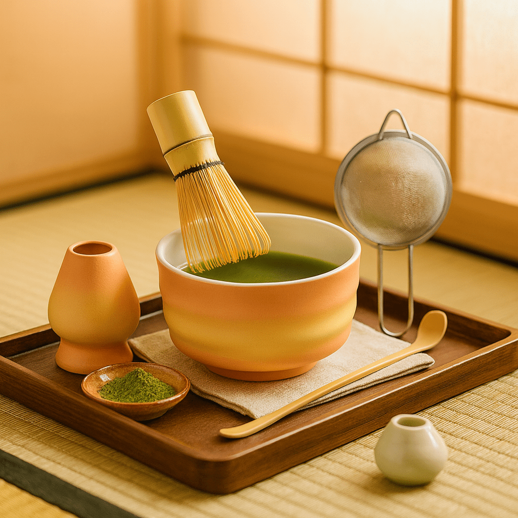 Théièrea | Kit matcha 7 pièces bol et porte fouet céramique japonaise