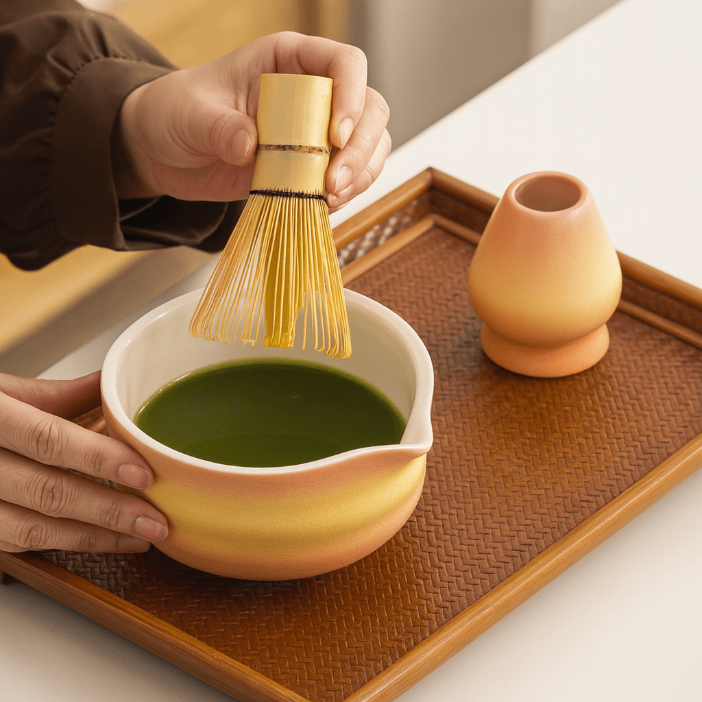Théièrea | Kit matcha 7 pièces bol et porte fouet céramique japonaise