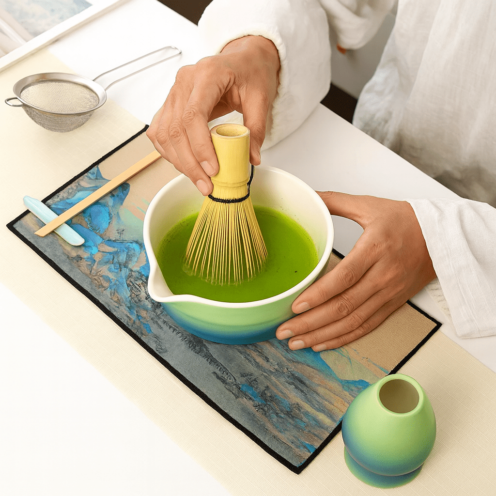 Théièrea | Kit matcha 7 pièces bol et porte fouet céramique japonaise