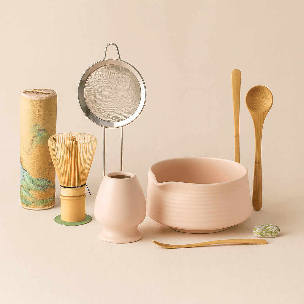Théièrea | Kit matcha complet avec bol en céramique Rose