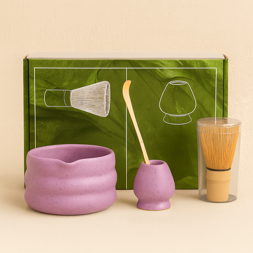 Théièrea | Kit matcha premium avec chasen chashaku bol Mauve