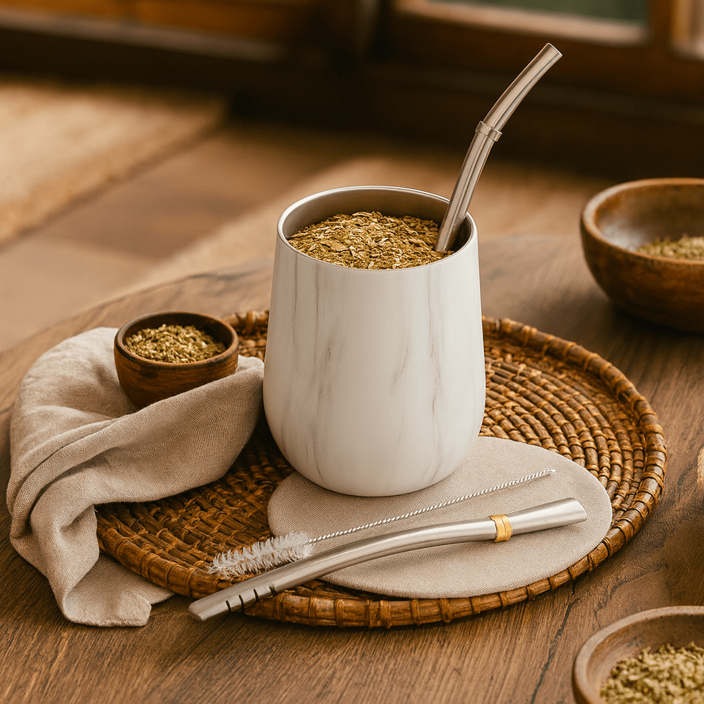 Théièrea | Kit maté complet inox 230ml avec paille filtrante