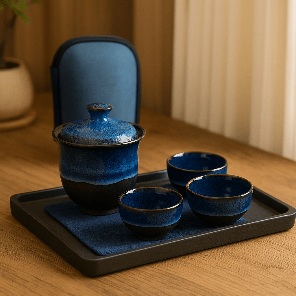 Théièrea | Lanyu — Service à thé de voyage chinois en céramique 200ml 200 ml