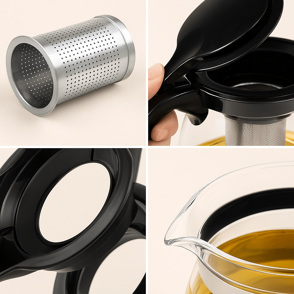 Théièrea | Lumen — Théière à bulles en verre borosilicate