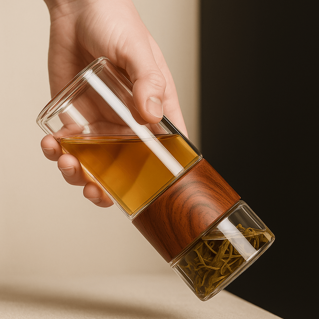 Théièrea | Nomaya — Théière isotherme en verre portable 230ml