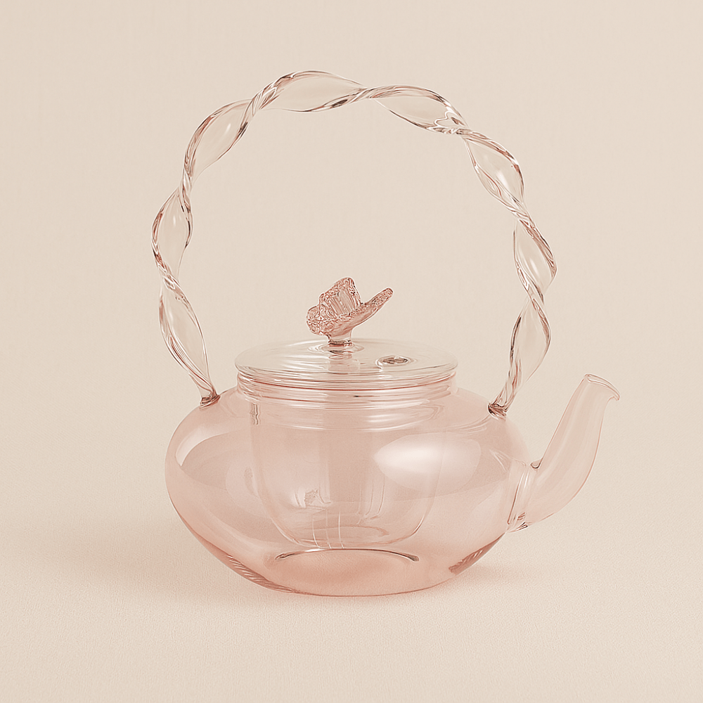 Théièrea | Papilline — Théière en verre à anse torsadée 700ml 700 ml