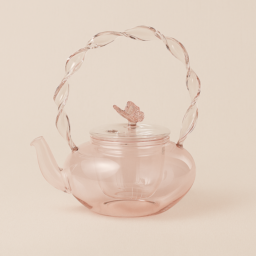 Théièrea | Papilline — Théière en verre à anse torsadée 700ml 700 ml