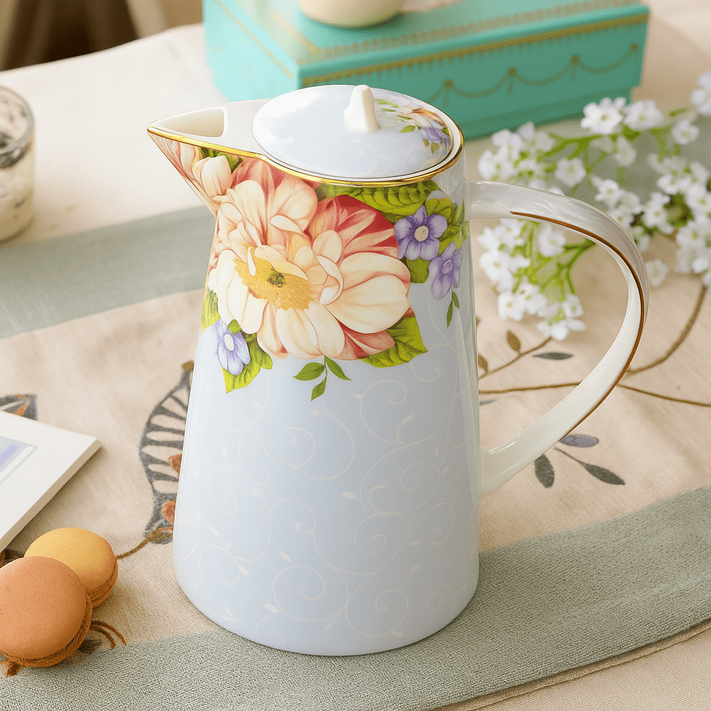 Théièrea | Primrose — Théière anglaise en porcelaine fleurie 1000ml