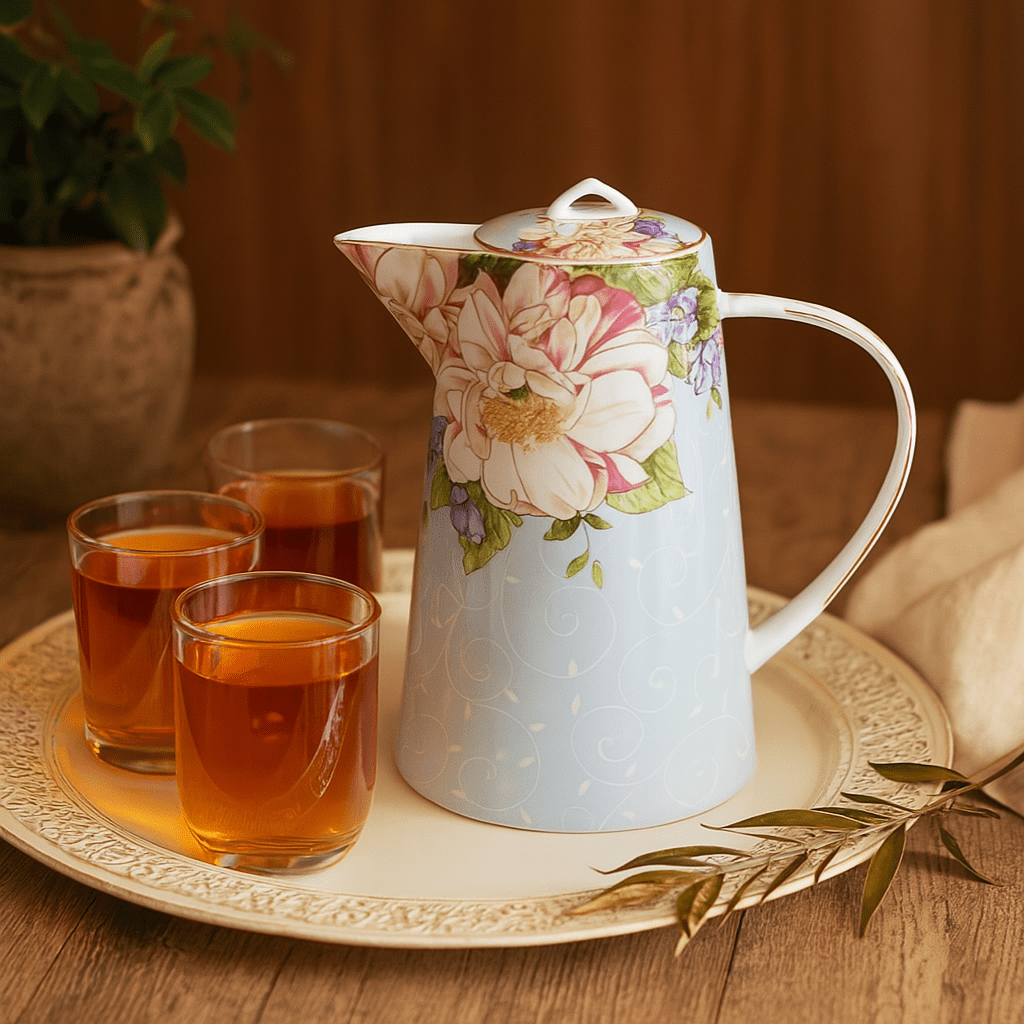 Théièrea | Primrose — Théière anglaise en porcelaine fleurie 1000ml