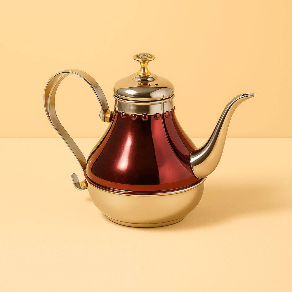 Théièrea | Rahala — Théière marocaine écarlate avec filtre infuseur 1.2 L