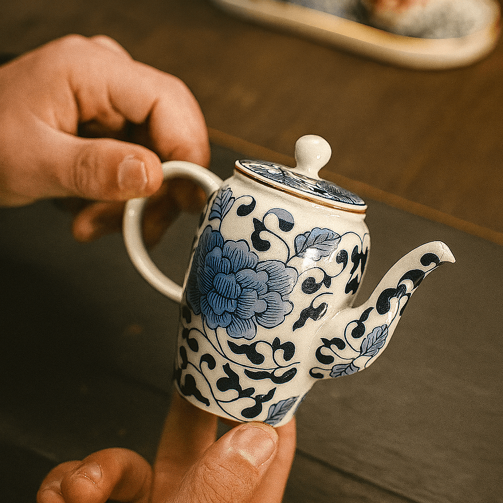 Théièrea | Seika — Théière japonaise en porcelaine fleurie 130ml 130 ml