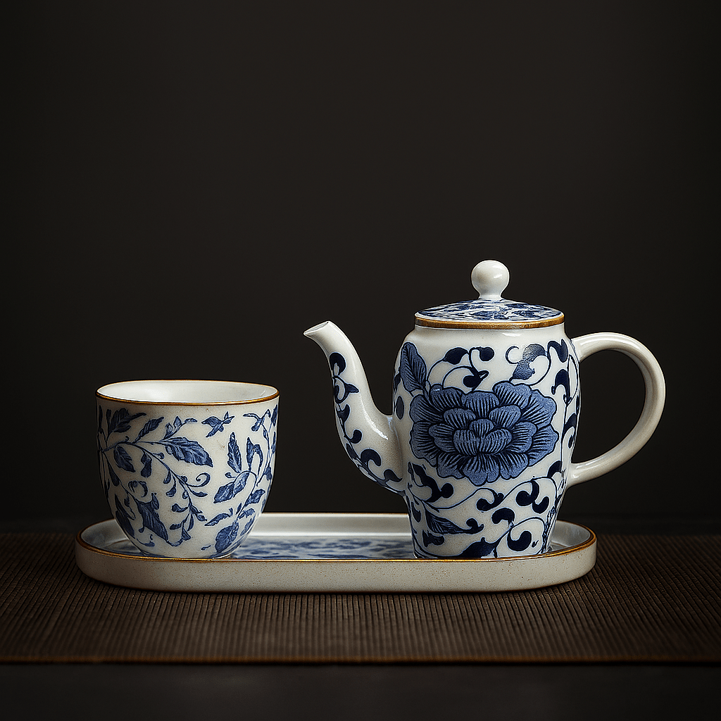 Théièrea | Seika — Théière japonaise en porcelaine fleurie 130ml 130 ml