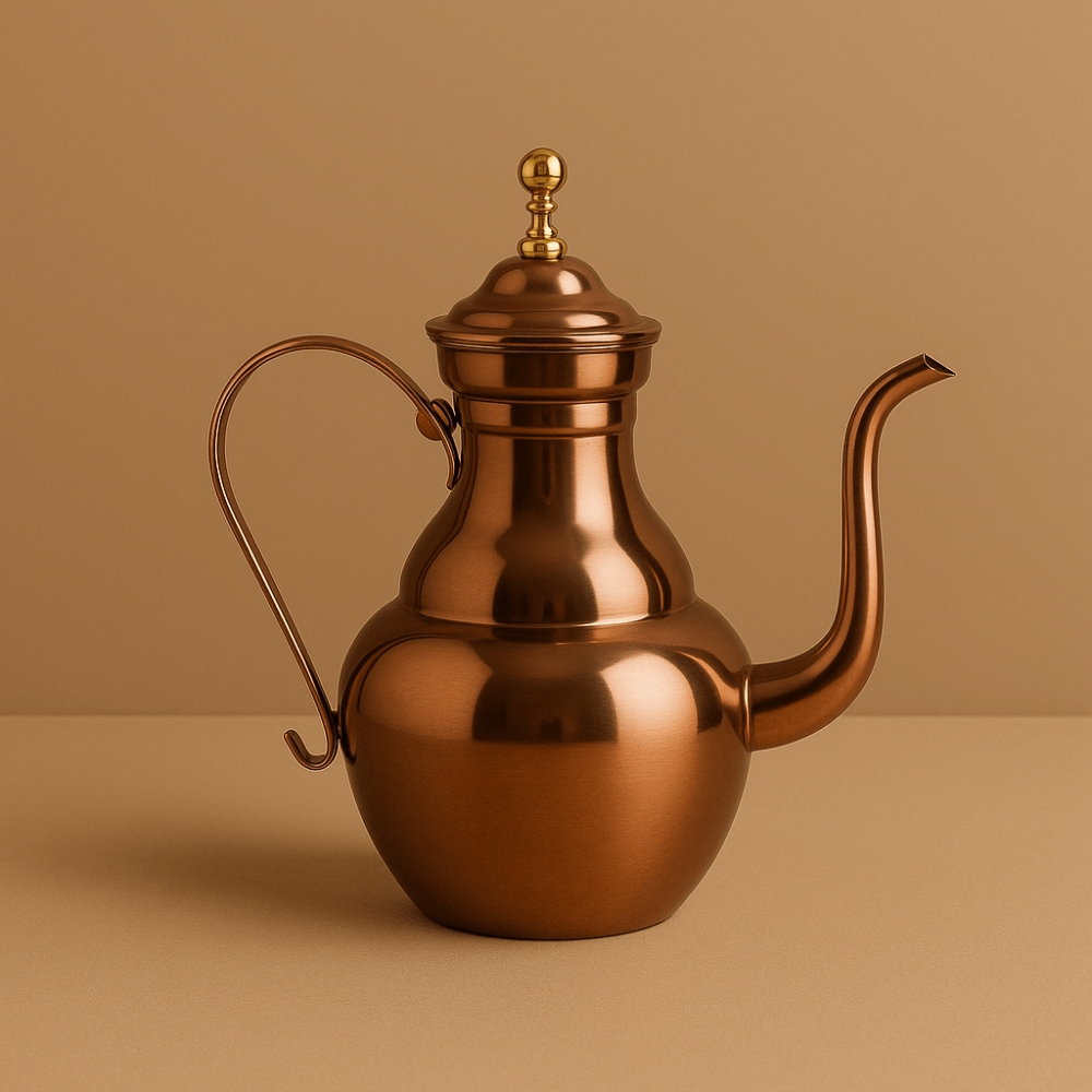 Théièrea | Sultan — Théière marocaine bronze en acier inoxydable 1.1 L