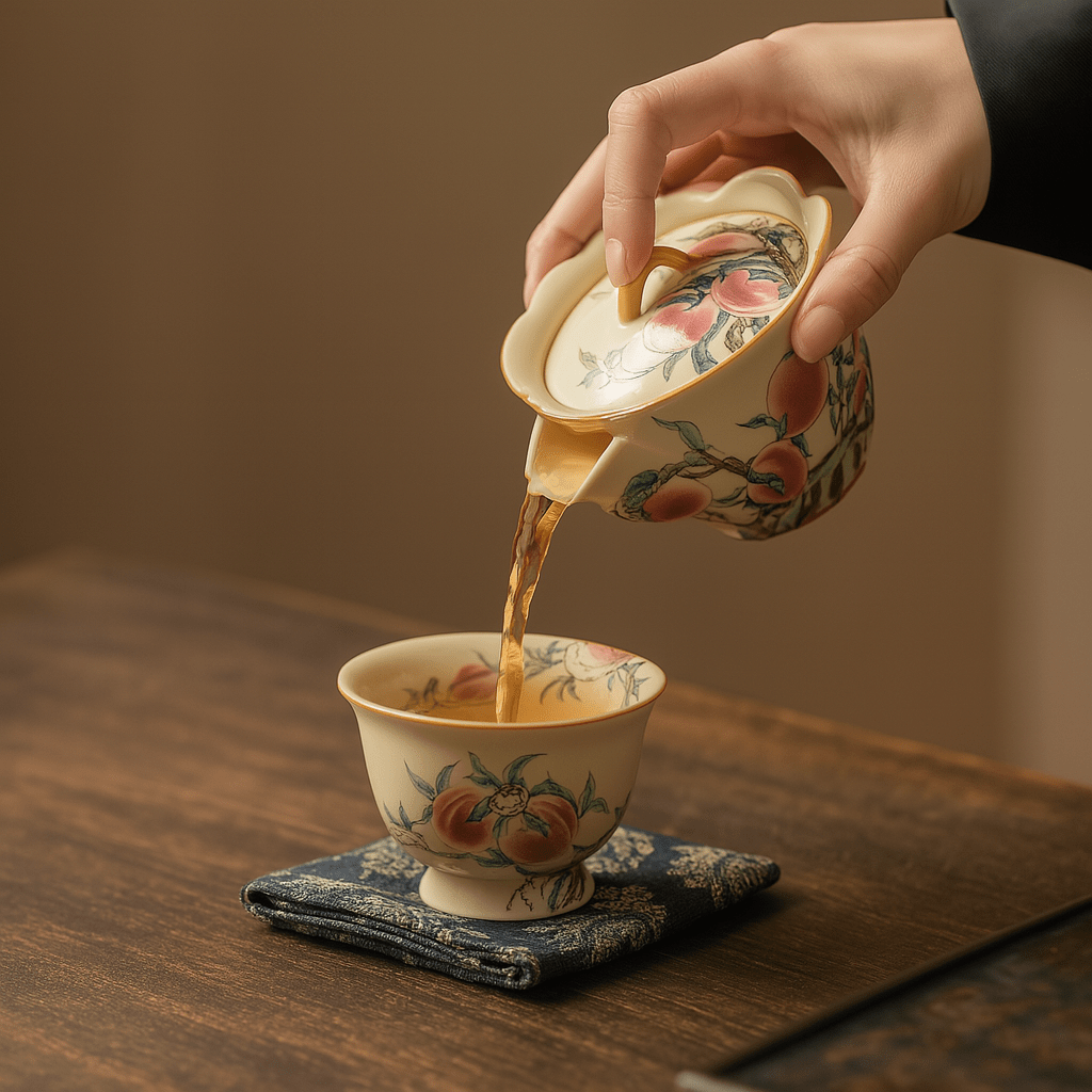 Théièrea | Taohua — Théière vintage chinoise en porcelaine 100ml 100 ml