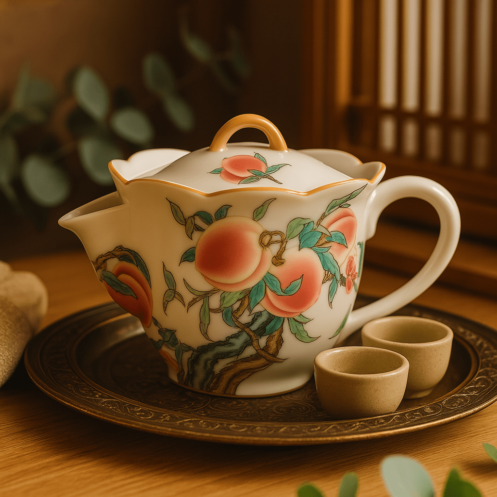 Théièrea | Taohua — Théière vintage chinoise en porcelaine 100ml 100 ml