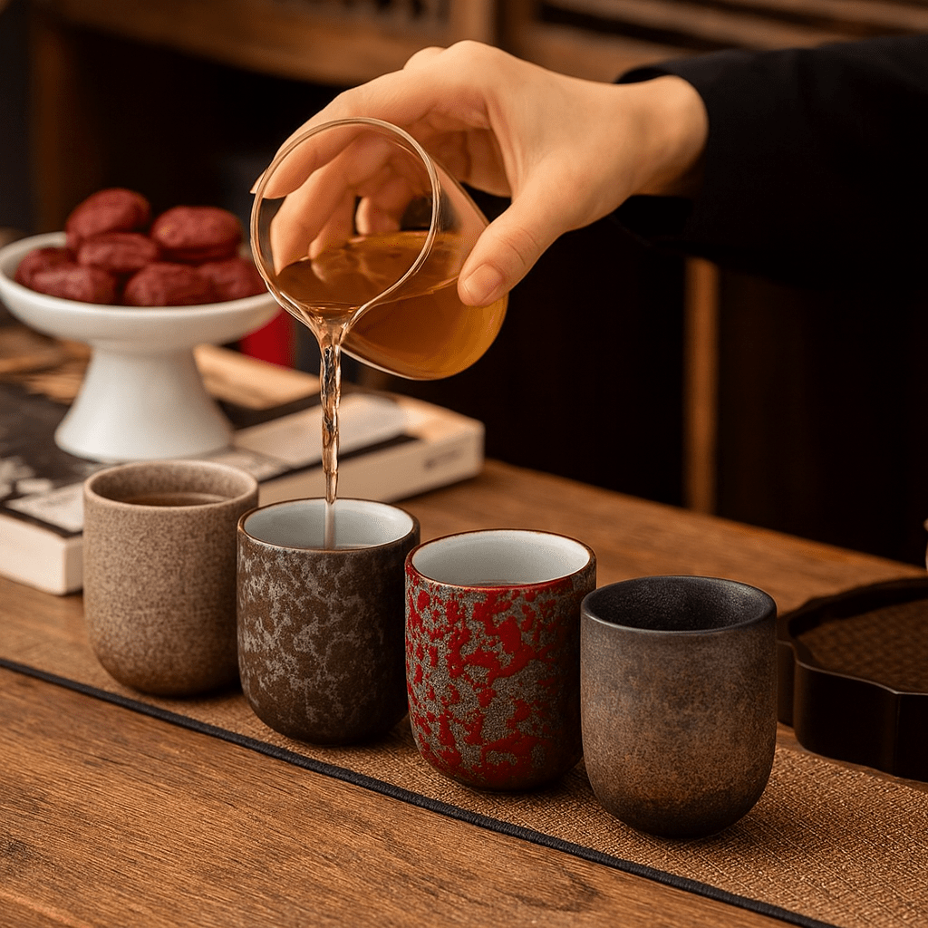 Théièrea® | Tasse à thé japonaises en céramique style rétro 110 ml