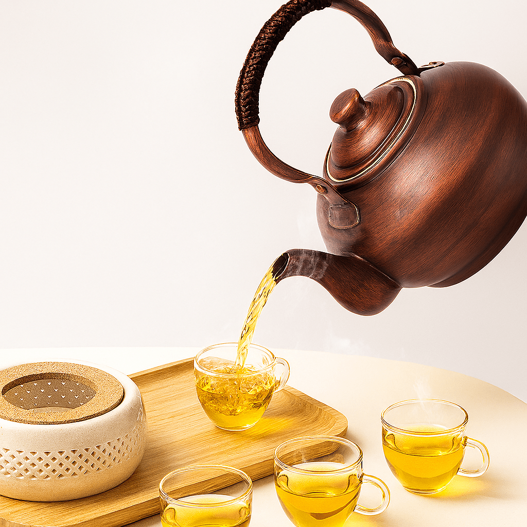 Théièrea | Xuantong — Théière chinoise vintage en cuivre 1200ml 1200 ml