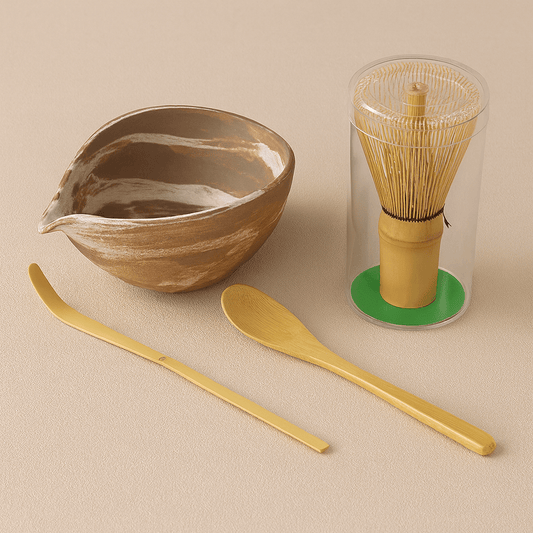 TH® | Kit matcha japonais bol goutte en céramique et fouet bambou 1