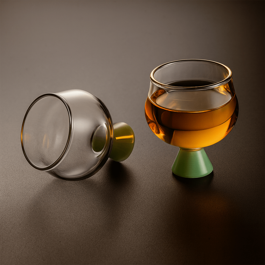 TH® | Tasse à thé traditionnelles Kung Fu en verre transparent 50ml