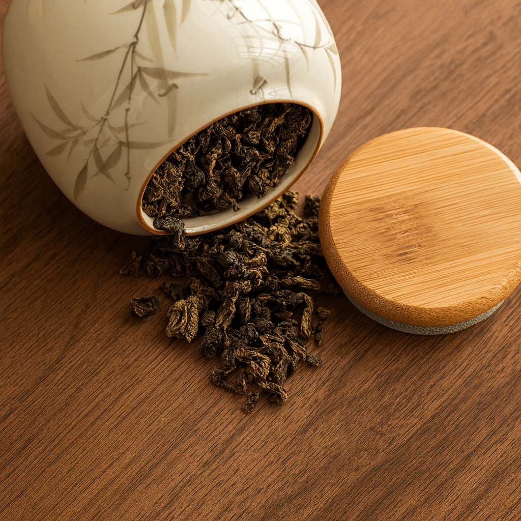 Théièrea | Boite à thé céramique bambou couvercle bois 200ml 200 ml