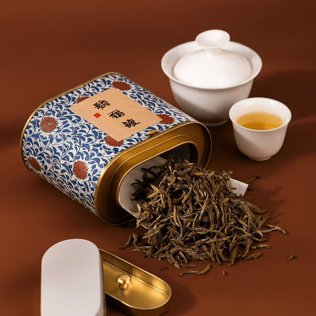 Théièrea | Boite à thé étanche en fer motifs floraux