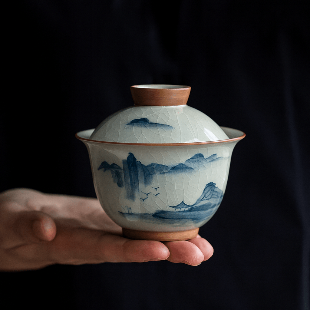Théièrea | Cházhōng — Service à thé Gaiwan peint à la main 150ml
