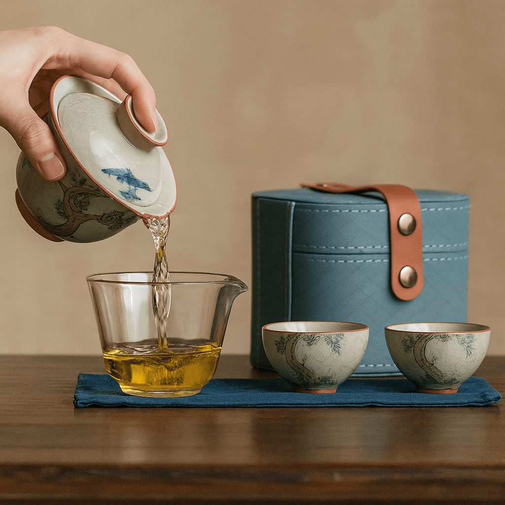Théièrea | Cházhōng — Service à thé Gaiwan peint à la main 150ml