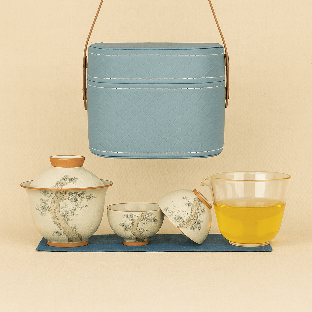 Théièrea | Cházhōng — Service à thé Gaiwan peint à la main 150ml 2