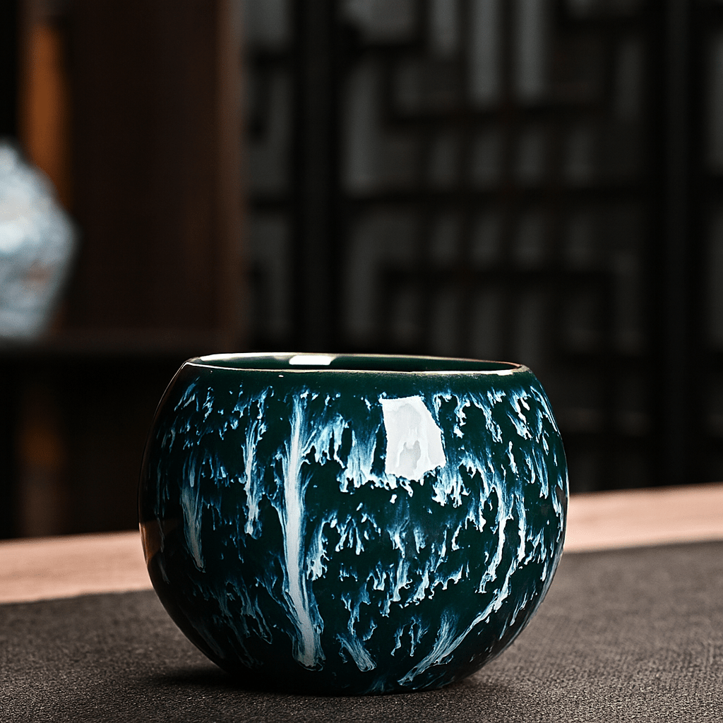 Théièrea® | Coffret 5 pièces tasses à thé en porcelaine colorée
