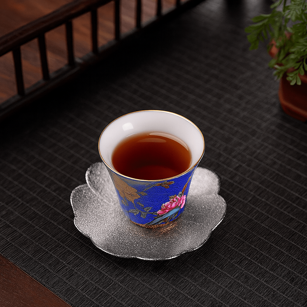 Théièrea® | Coffret cadeau 6 tasses à thé artisanales en porcelaine 6 pièces