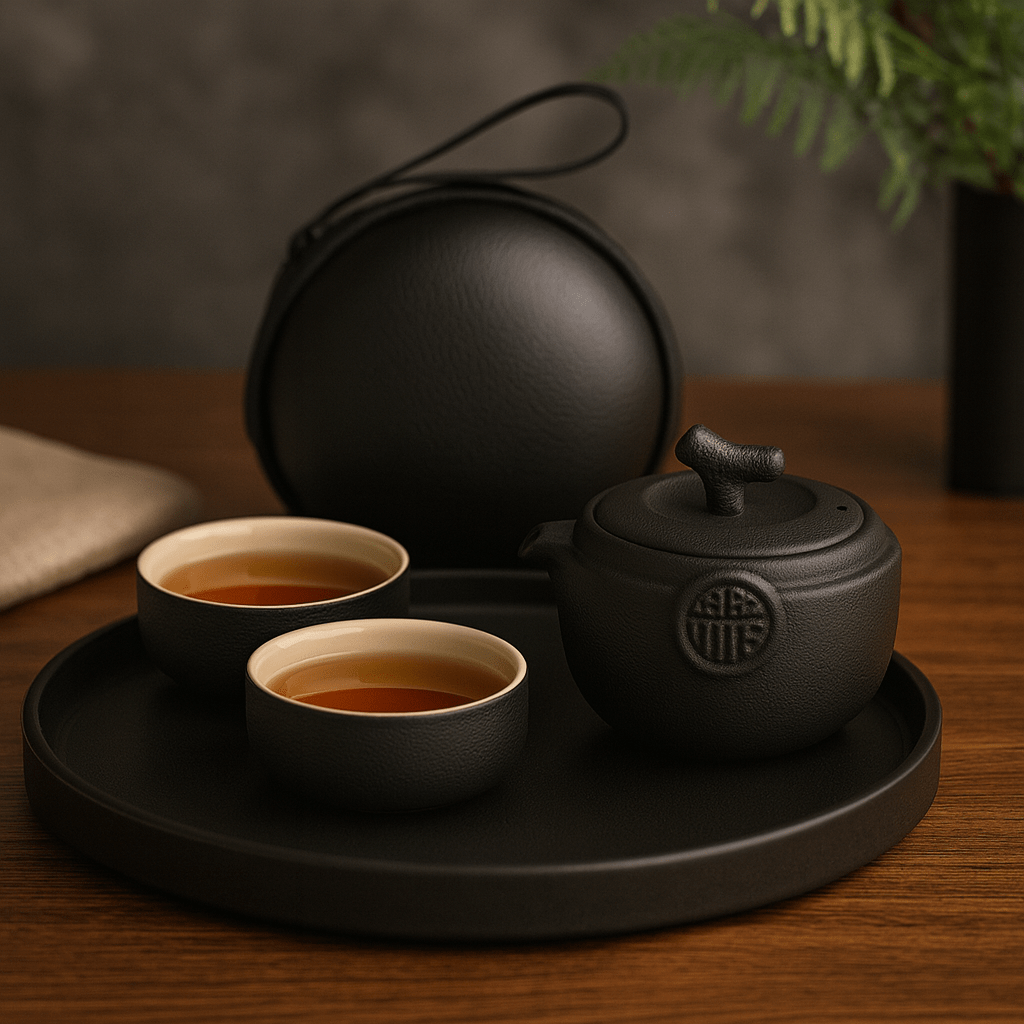 Théièrea | Danqi — Service à thé de voyage Gonfu en céramique 150ml