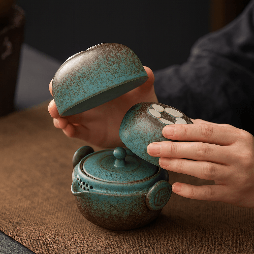 Théièrea | Danqi — Service à thé de voyage Gonfu en céramique 150ml
